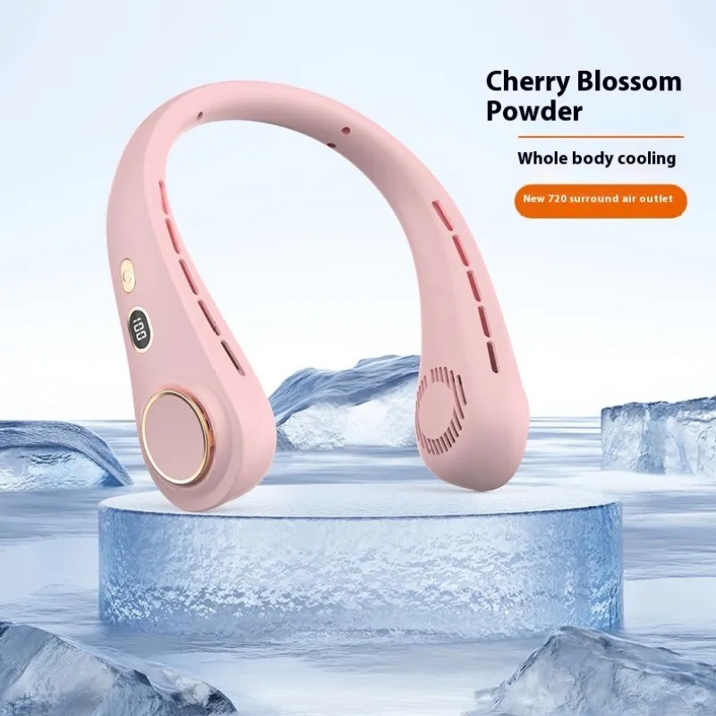Ventilador portátil con pantalla digital para exteriores