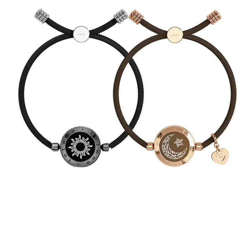 Pulsera de pareja con sensor inteligente Sol-Luna