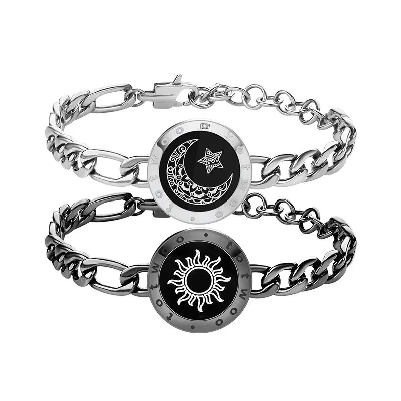 Pulsera de pareja con sensor inteligente Sol-Luna