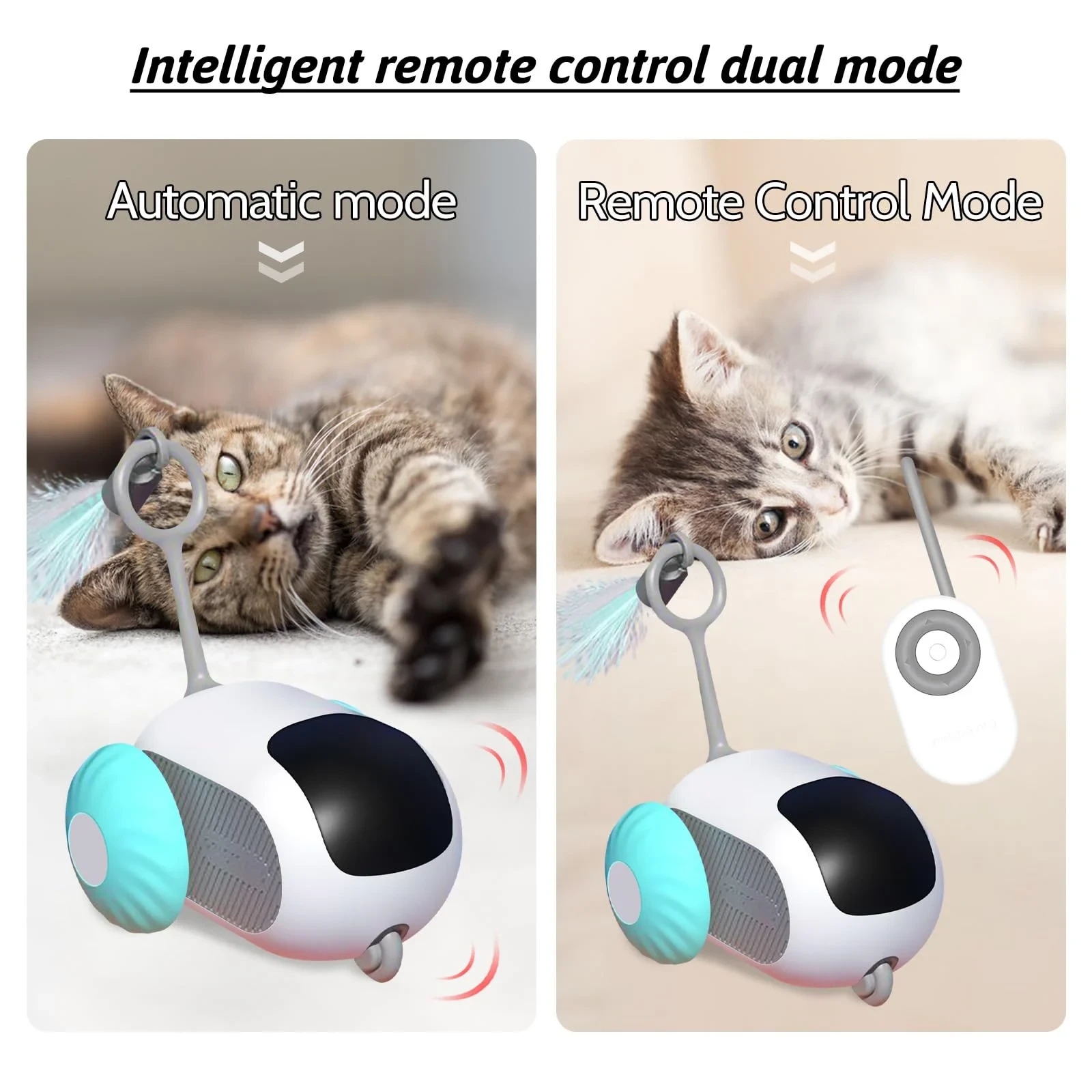 Coche de juguete automático para gatos - Juguete para gatos