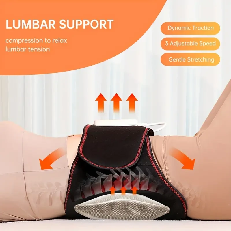 Almohadilla térmica con cinturón de masaje: calentamiento rápido para el dolor de espalda y abdominal