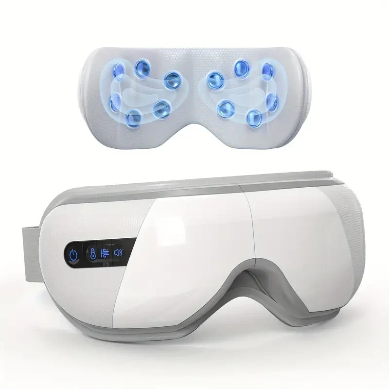Masajeador ocular térmico para migrañas: música y 4 modos de relajación