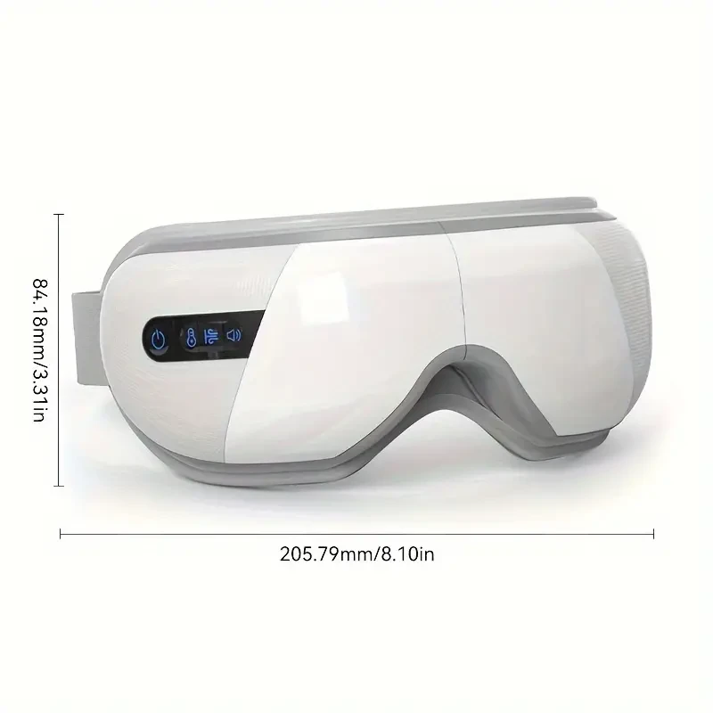 Masajeador ocular térmico para migrañas: música y 4 modos de relajación