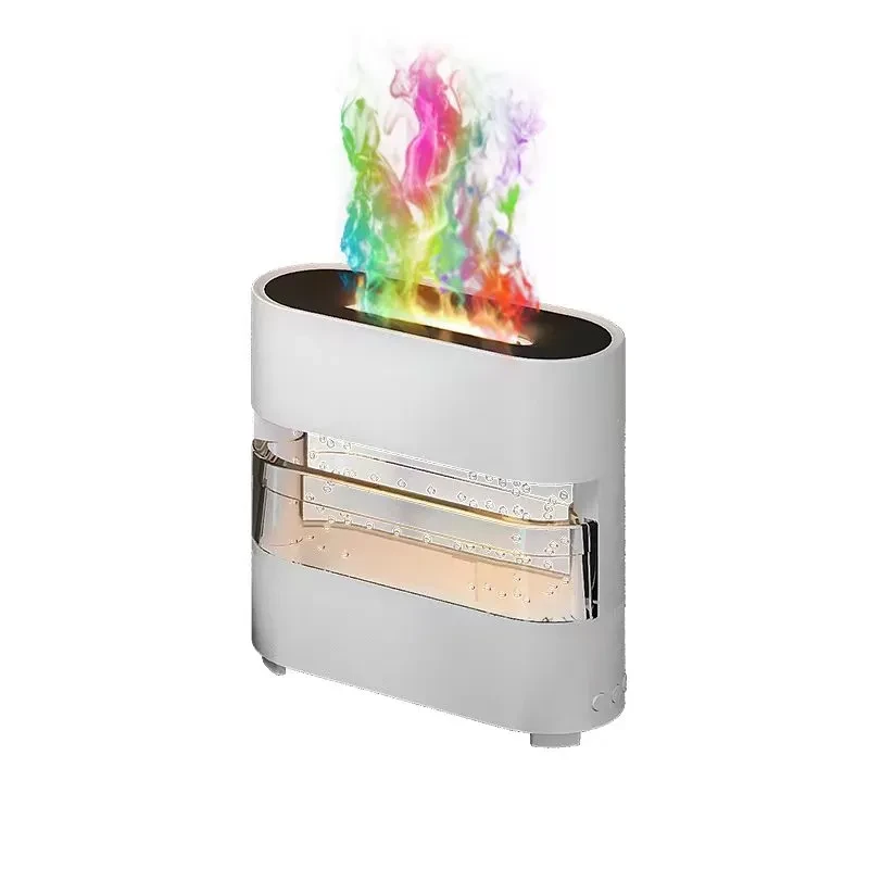 Humidificador Rain Cloud Fire 2024: difusor de agua por goteo y aroma de llama de fuego