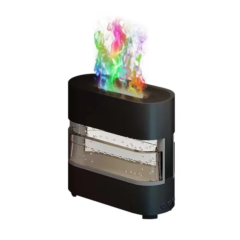 Humidificador Rain Cloud Fire 2024: difusor de agua por goteo y aroma de llama de fuego
