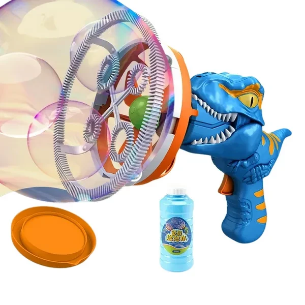 Delicioso lanzador de burbujas de dinosaurio para niños