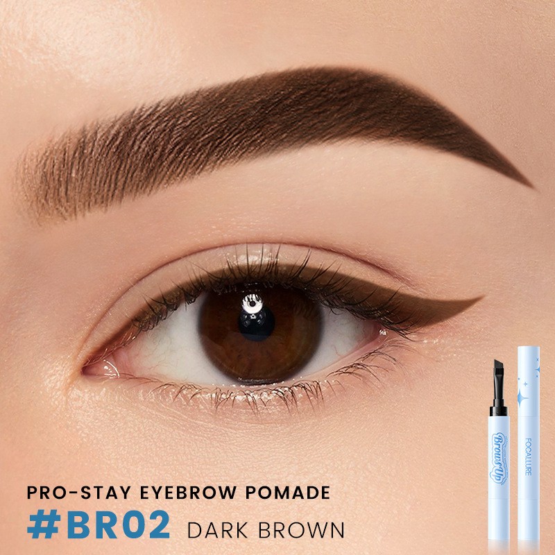 Lápiz delineador de ojos en crema y gel para cejas 3D 2 en 1