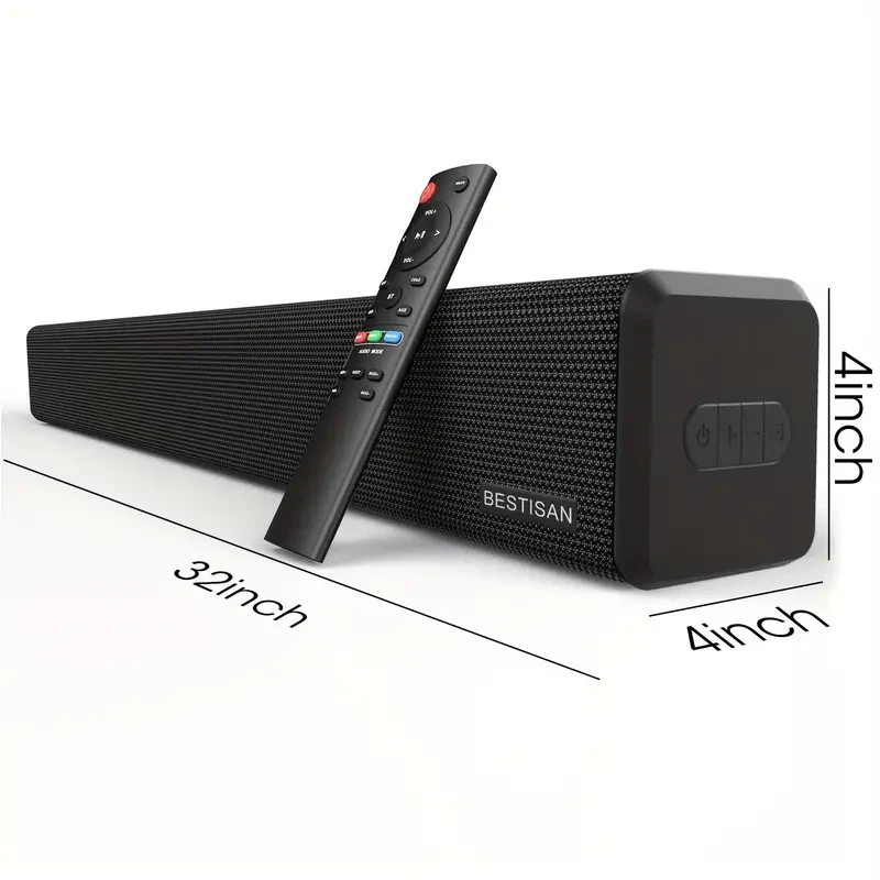 Barra de sonido BESTISAN SE02 - 100 vatios HD-ARC con subwoofer integrado