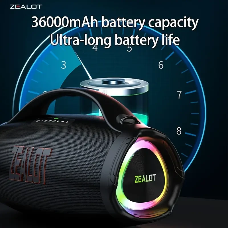 Altavoz inalámbrico ZEALOT S98 de 160 W: subwoofer portátil impermeable para exteriores