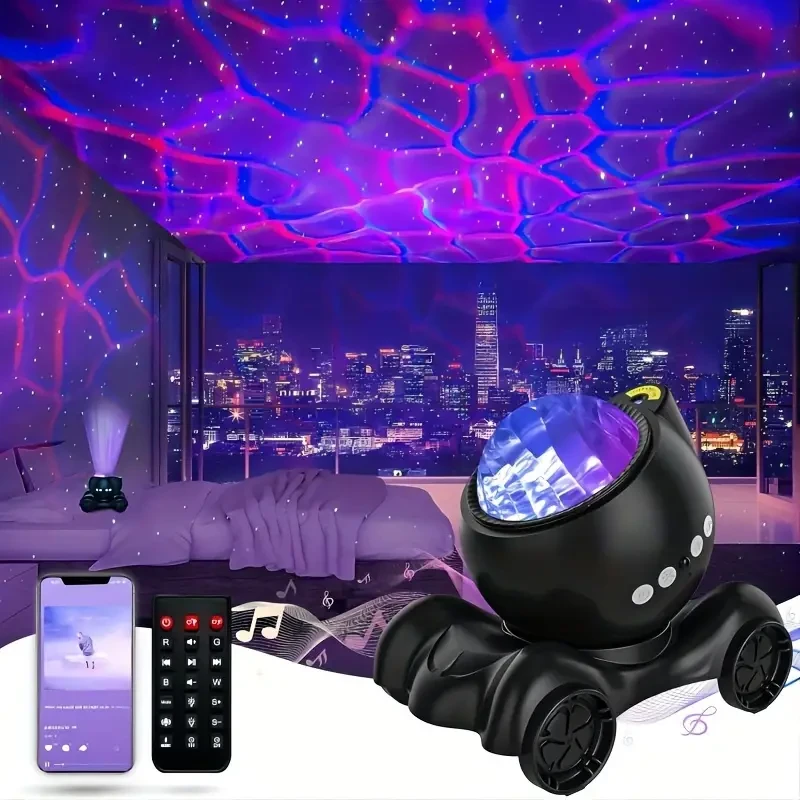 Proyector Aurora Galaxia - Luz nocturna de ruido blanco con altavoz