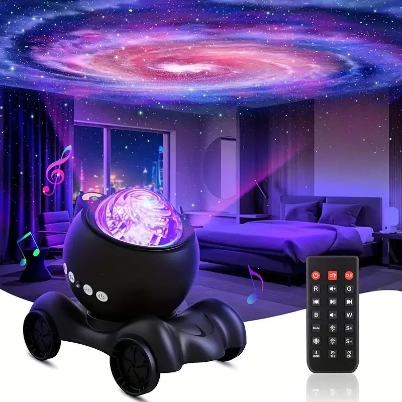 Proyector Aurora Galaxia - Luz nocturna de ruido blanco con altavoz