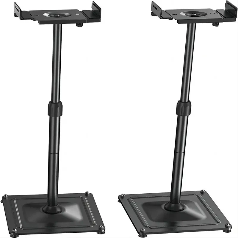 Soportes universales retráctiles para altavoces con base cuadrada (par, altura ajustable)