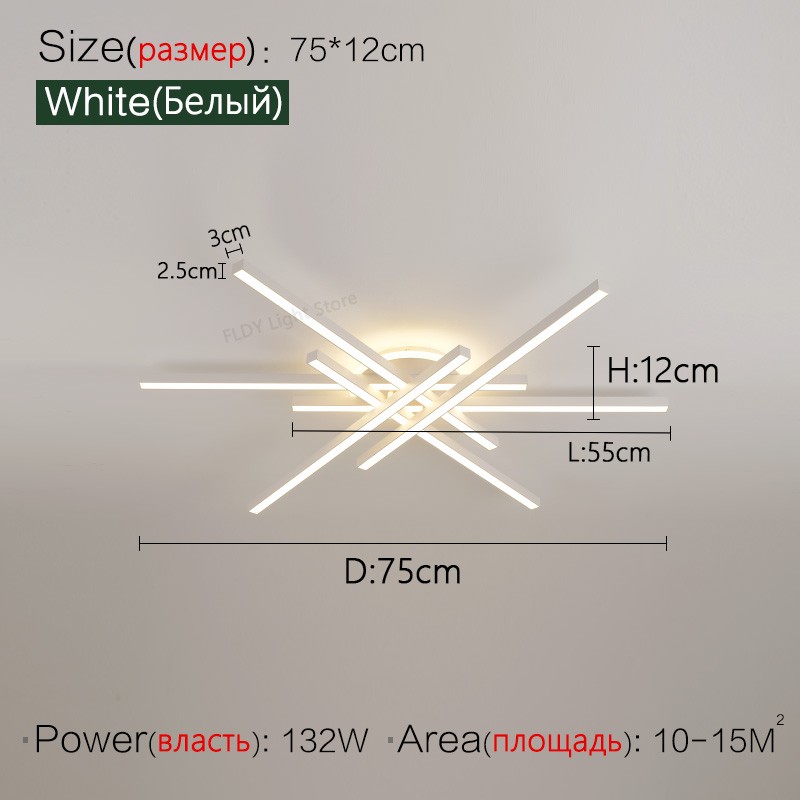 Lámpara de techo LED nórdica moderna 2024: lámpara de araña para sala de estar, comedor y dormitorio