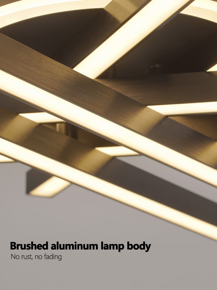 Lámpara de techo LED nórdica moderna 2024: lámpara de araña para sala de estar, comedor y dormitorio