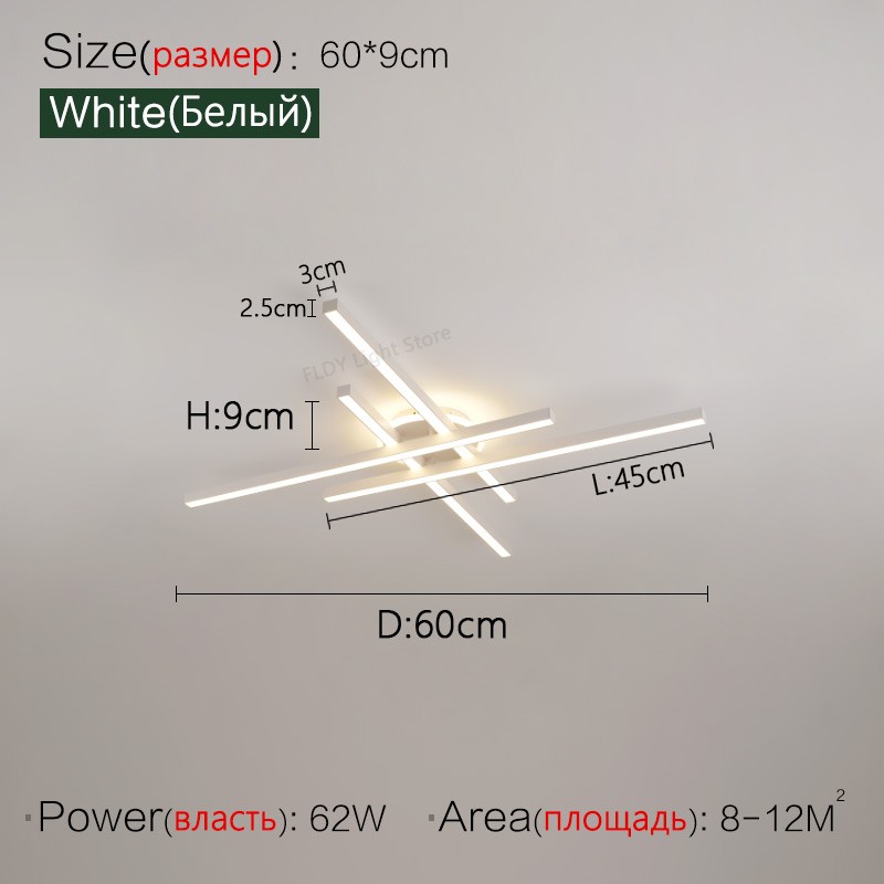 Lámpara de techo LED nórdica moderna 2024: lámpara de araña para sala de estar, comedor y dormitorio