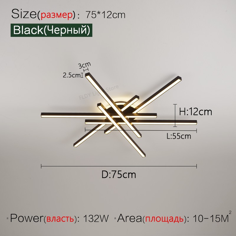 Lámpara de techo LED nórdica moderna 2024: lámpara de araña para sala de estar, comedor y dormitorio