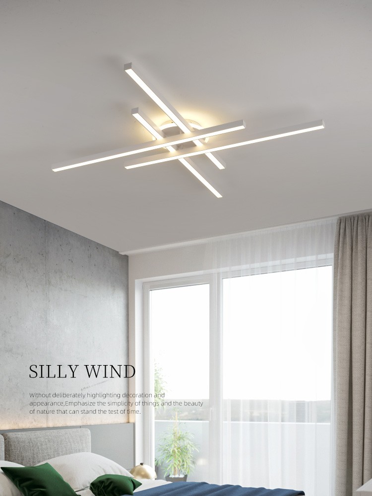 Lámpara de techo LED nórdica moderna 2024: lámpara de araña para sala de estar, comedor y dormitorio