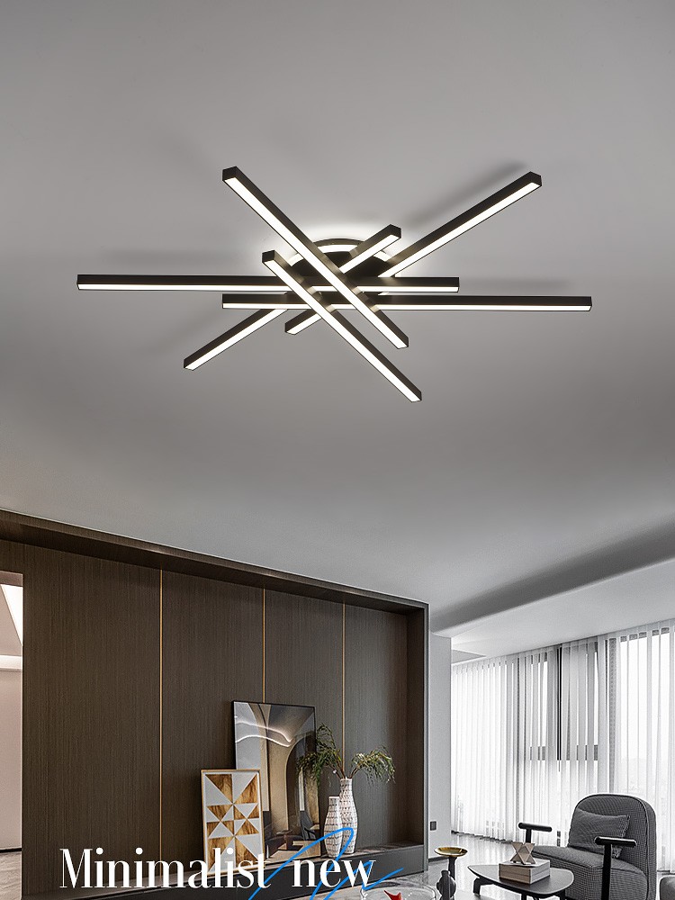 Lámpara de techo LED nórdica moderna 2024: lámpara de araña para sala de estar, comedor y dormitorio