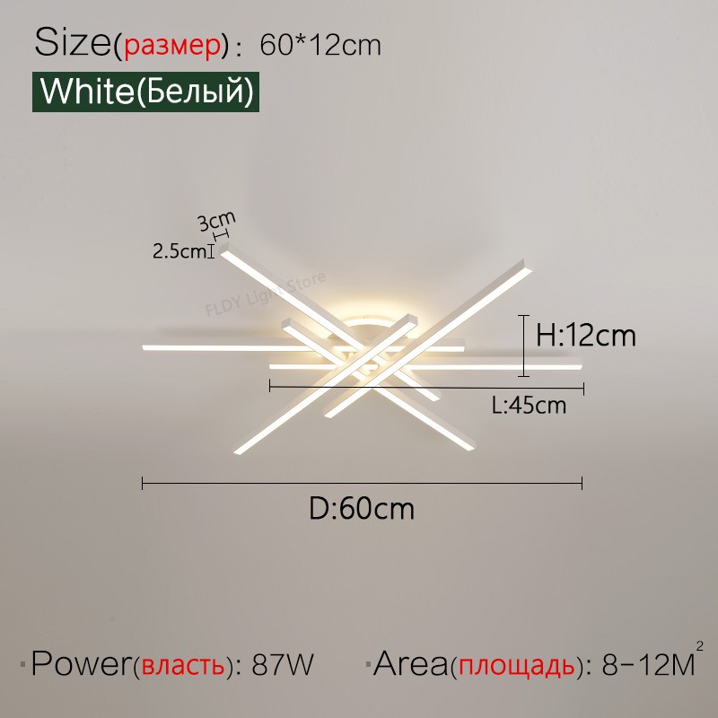 Lámpara de techo LED nórdica moderna 2024: lámpara de araña para sala de estar, comedor y dormitorio