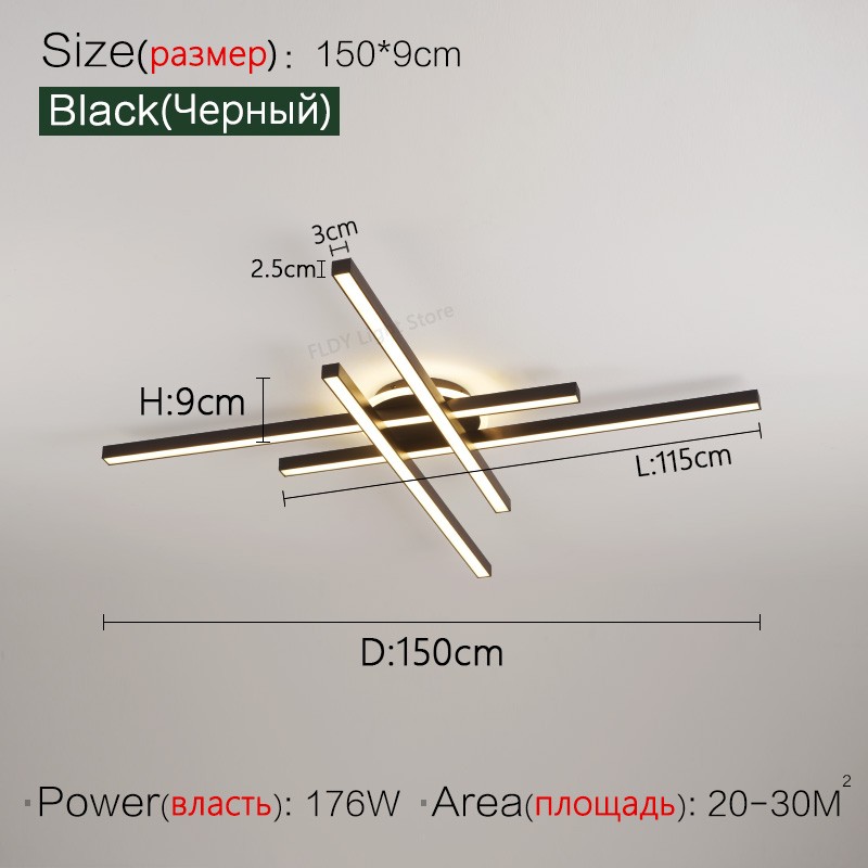 Lámpara de techo LED nórdica moderna 2024: lámpara de araña para sala de estar, comedor y dormitorio
