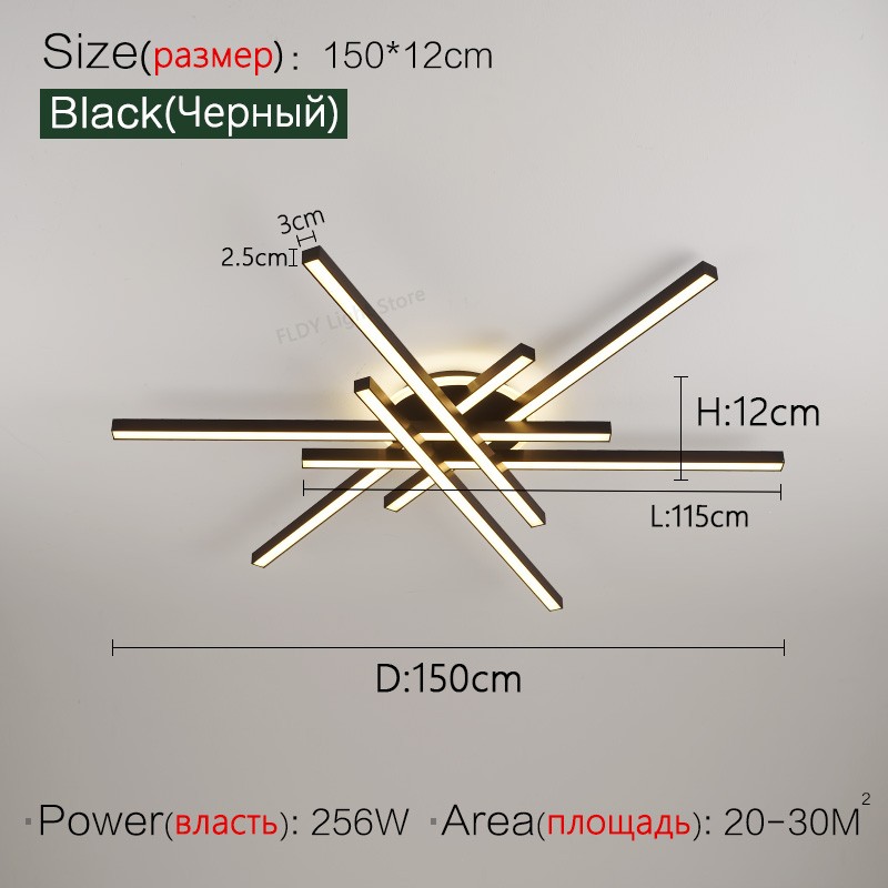 Lámpara de techo LED nórdica moderna 2024: lámpara de araña para sala de estar, comedor y dormitorio