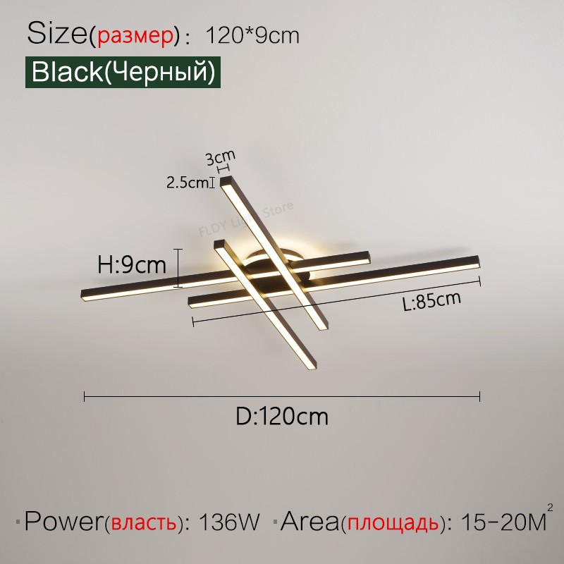 Lámpara de techo LED nórdica moderna 2024: lámpara de araña para sala de estar, comedor y dormitorio