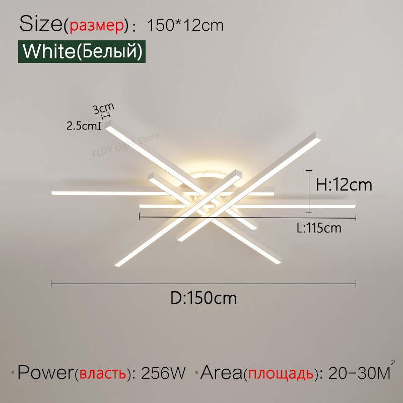 Lámpara de techo LED nórdica moderna 2024: lámpara de araña para sala de estar, comedor y dormitorio