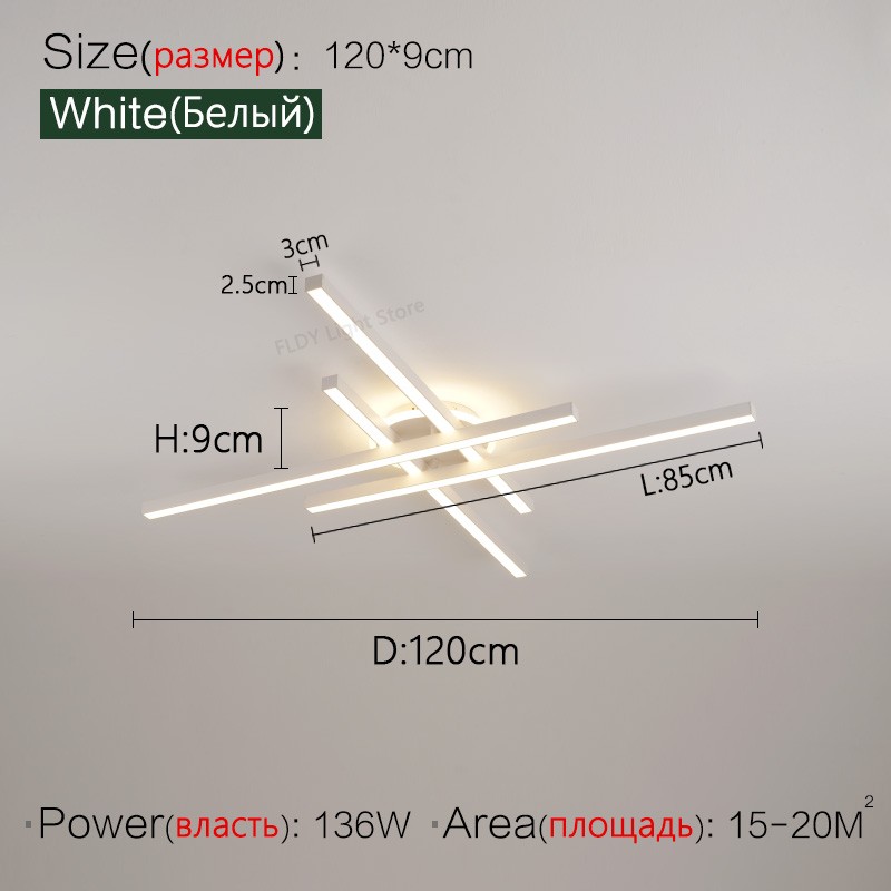 Lámpara de techo LED nórdica moderna 2024: lámpara de araña para sala de estar, comedor y dormitorio