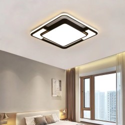 Lámpara de techo LED moderna - Lámpara de araña cuadrada nórdica para sala de estar, comedor y dormitorio