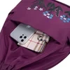 Mochila plegable impermeable con cordón de gran capacidad bordada