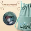 Mochila plegable impermeable con cordón de gran capacidad bordada