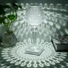 Lámpara de mesa de cristal