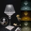 Lámpara de mesa de cristal