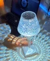 Lámpara de mesa de cristal
