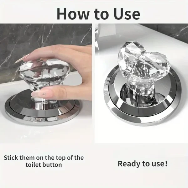 Botón de corazón de inodoro