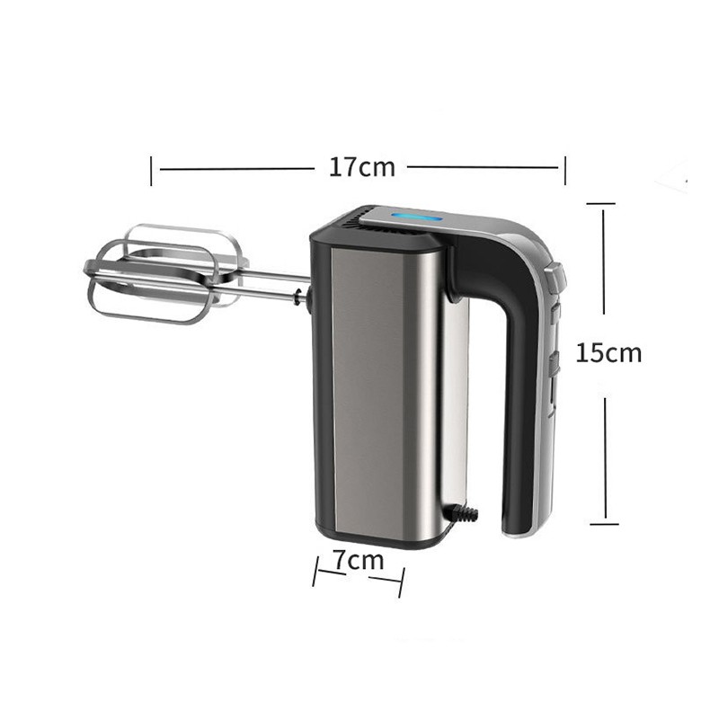Batidora de huevos eléctrica - Mini batidora de acero inoxidable para crema batida y harina