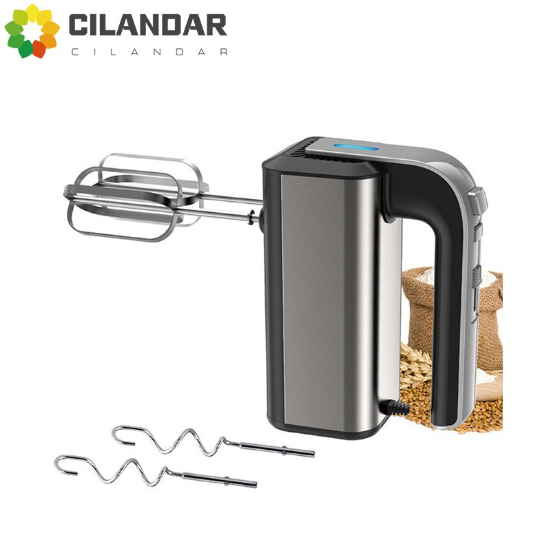 Batidora de huevos eléctrica - Mini batidora de acero inoxidable para crema batida y harina