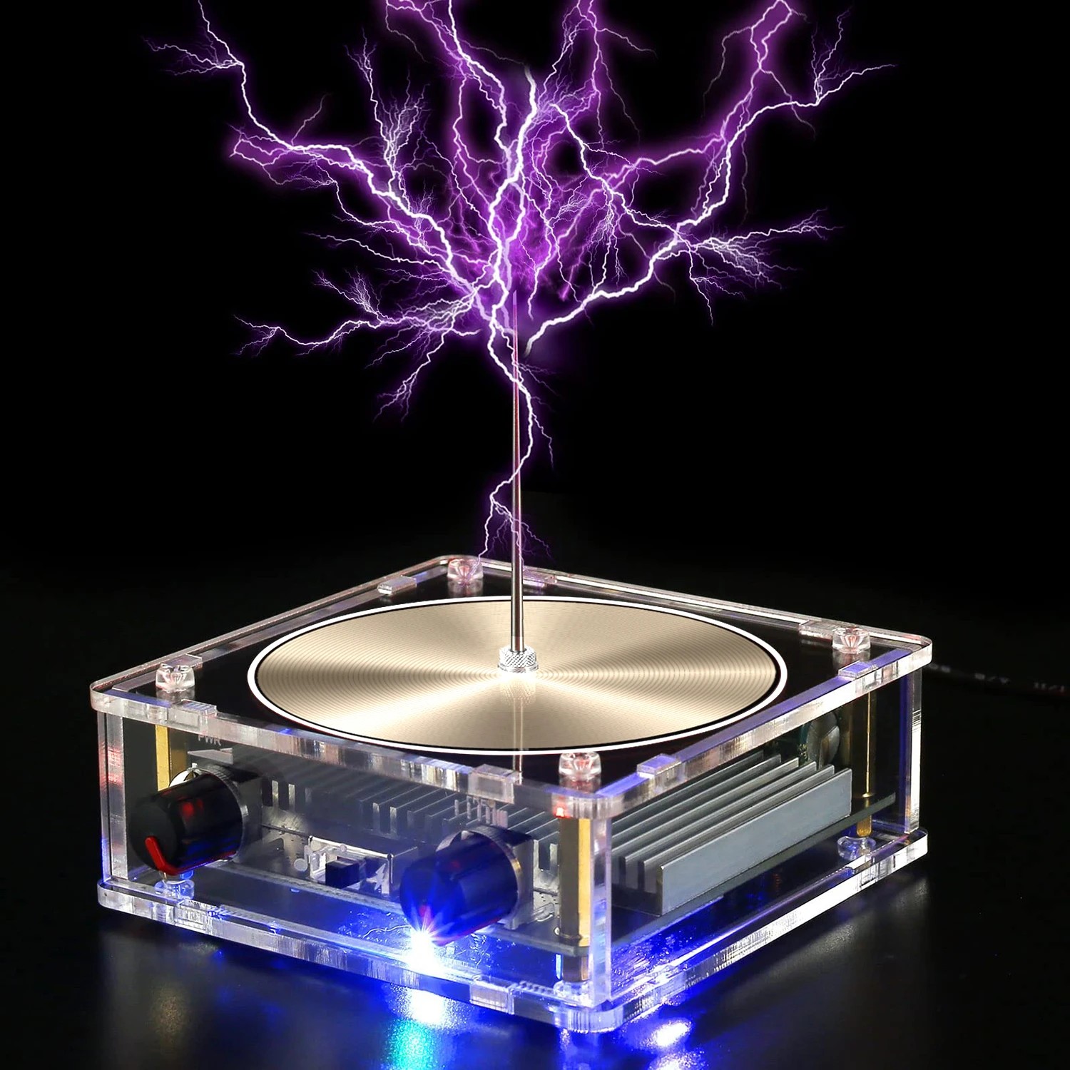 Bobina de Tesla con música Bluetooth: altavoz de plasma de arco y juguete educativo experimental