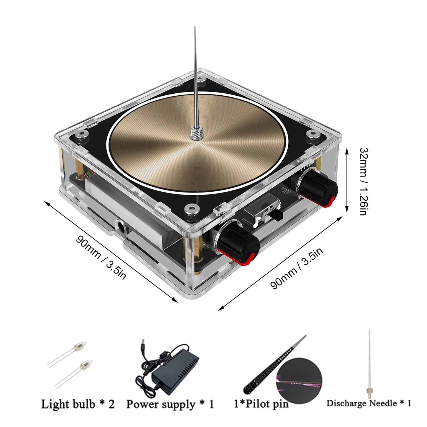 Bobina de Tesla con música Bluetooth: altavoz de plasma de arco y juguete educativo experimental