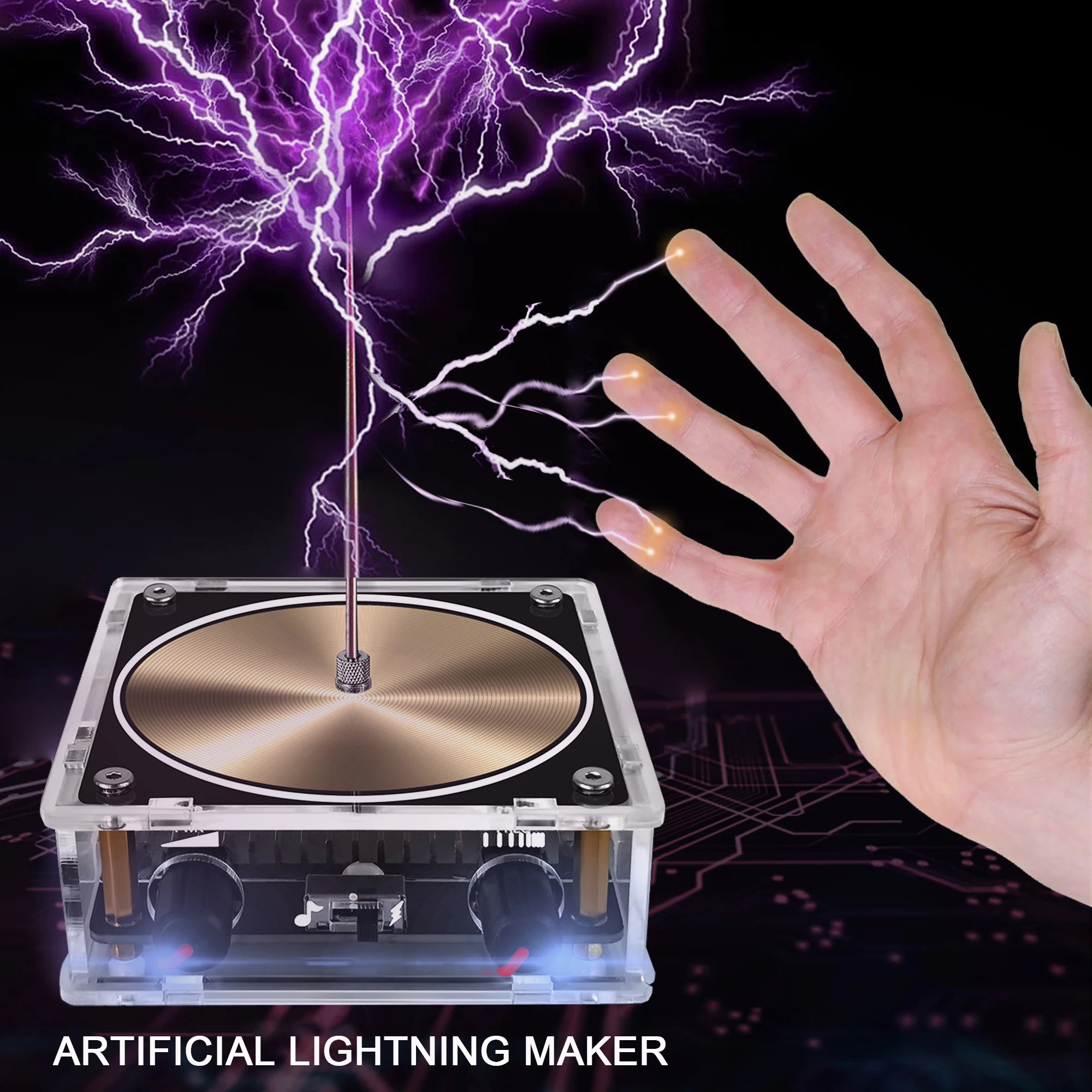Bobina de Tesla con música Bluetooth: altavoz de plasma de arco y juguete educativo experimental