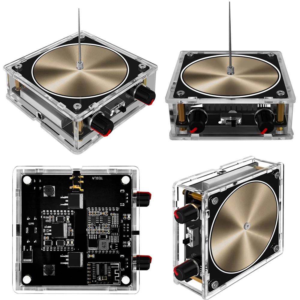 Bobina de Tesla con música Bluetooth: altavoz de plasma de arco y juguete educativo experimental