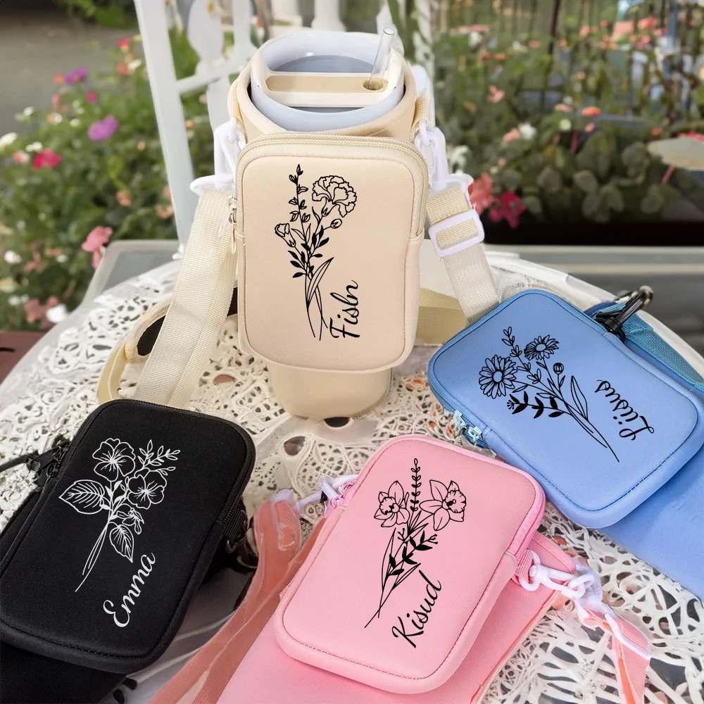 Bolsa portabotellas con bolsillo para teléfono para Stanley Cup