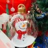 Bola inflable de PVC decorada para Navidad al aire libre