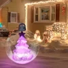 Bola inflable de PVC decorada para Navidad al aire libre