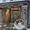 Bola inflable de PVC decorada para Navidad al aire libre