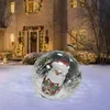 Bola inflable de PVC decorada para Navidad al aire libre