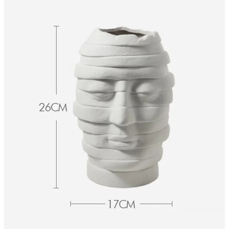 Adornos creativos de avatar de jarrón de arte simple