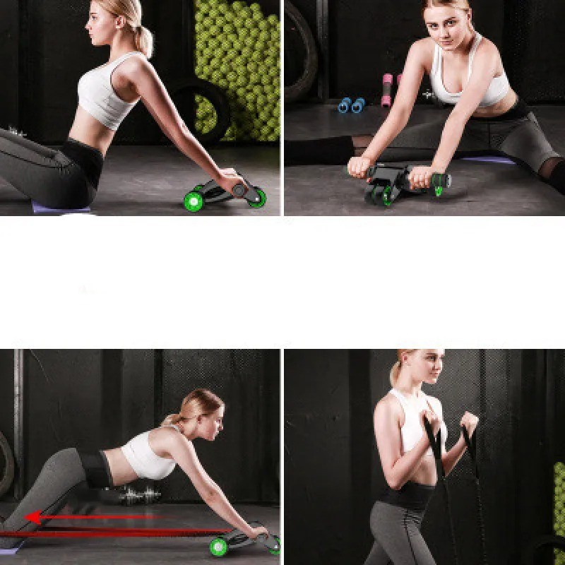 Rodillo abdominal plegable - Equipo de fitness para el hogar