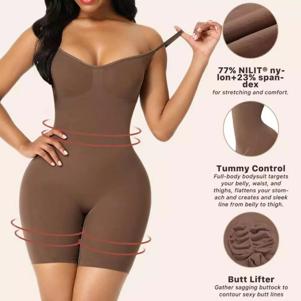 Faja moldeadora de una pieza que levanta el abdomen, glúteos, pantalones planos, entrepierna abierta, ropa adelgazante posparto, corsé de soporte para el pecho