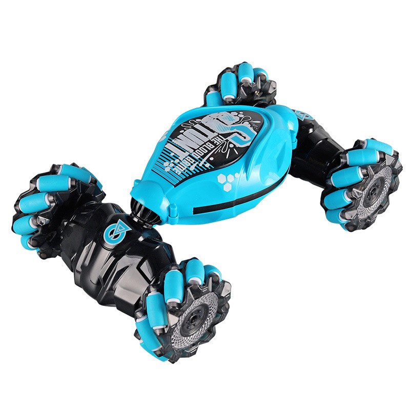 Coche de derrape RC 4x4 con música y luces LED - Coche acrobático con control por gestos